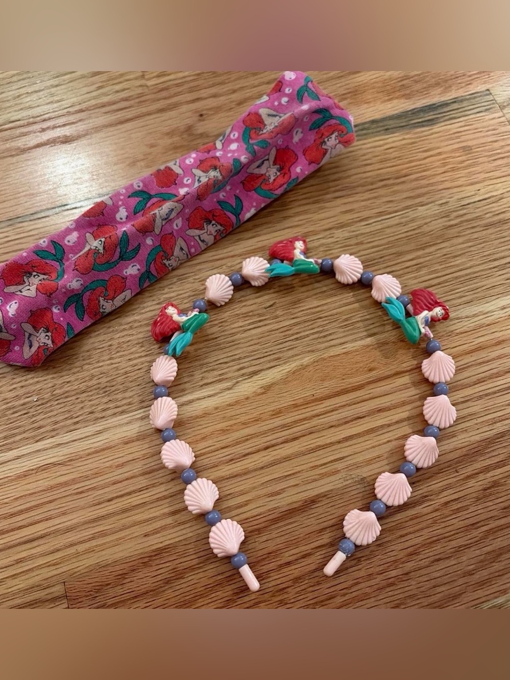 Disney Little Mermaid Ariel Matching Headband Y2K Kids Set